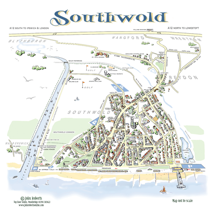 Southwold Map © John Roberts